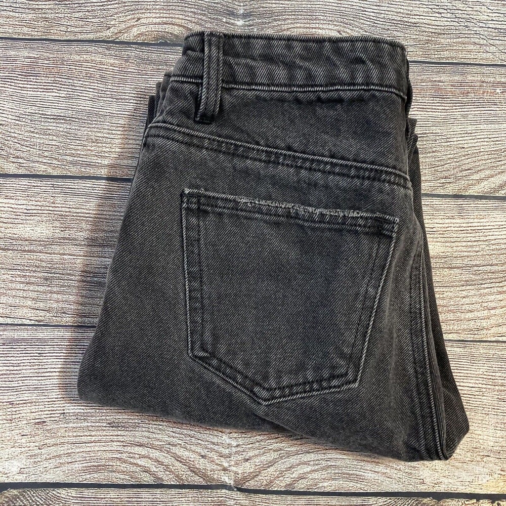 Princess Polly Women’s US 4 Black Wash Demin‎ Jeans High Rise Straight Leg